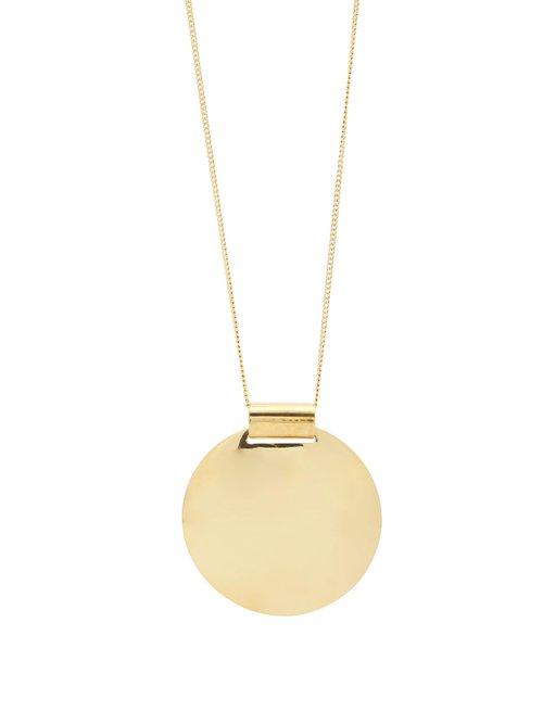 Matchesfashion.com Fay Andrada - Pallo Large Brass Necklace - Womens - Gold