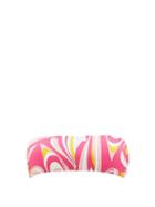 Ladies Beachwear Emilio Pucci - Printed Bandeau Bikini Top - Womens - Pink Print