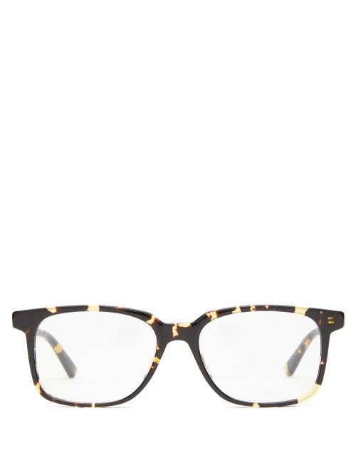 Matchesfashion.com Bottega Veneta - Square Tortoiseshell Acetate Glasses - Mens - Tortoiseshell