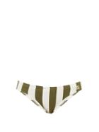 Matchesfashion.com Solid & Striped - Elle Striped Bikini Briefs - Womens - Green Stripe