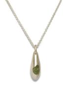 Parts Of Four - Chrysalis Emerald & Sterling-silver Necklace - Mens - Silver