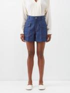 Victoria Beckham - High-waist Denim Shorts - Womens - Denim