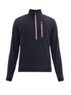 Matchesfashion.com Moncler Grenoble - High-neck Technical-fleece Sweater - Mens - Dark Navy