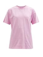 Balenciaga - Logo-embroidered Cotton-jersey T-shirt - Womens - Pink