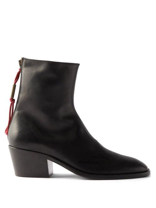 Acne Studios - Brod Cuban-heel Leather Boots - Mens - Black