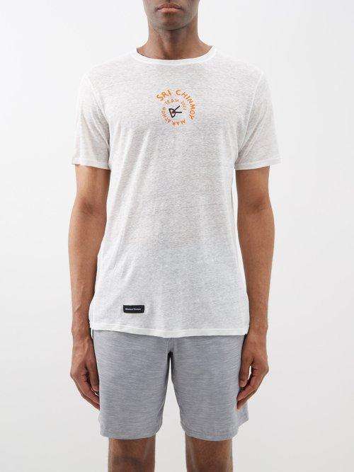 District Vision - Sukha Sri Chinmoy Hemp-jersey T-shirt - Mens - White