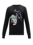 Mens Rtw Paul Smith - Cowboy-embroidered Jersey Sweatshirt - Mens - Black