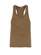 Matchesfashion.com Isabel Marant - Larioh Striped Cotton And Linen Tank Top - Mens - Yellow