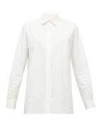 Matchesfashion.com The Row - Big Sisea Poplin Shirt - Womens - Cream