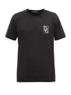 Mens Rtw Dolce & Gabbana - Logo-embroidered Cotton-jersey T-shirt - Mens - Black