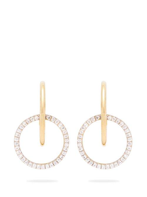 Matchesfashion.com Ana Khouri - Brigid 18kt Gold & Diamond Earrings - Womens - Diamond