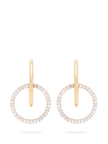 Matchesfashion.com Ana Khouri - Brigid 18kt Gold & Diamond Earrings - Womens - Diamond