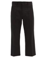 Matchesfashion.com Noma T.d. - Blue-striped Cotton-blend Wide-leg Jeans - Mens - Black Blue