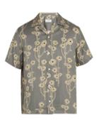 Matchesfashion.com Saturdays Nyc - Canty Poppy Print Woven Shirt - Mens - Grey
