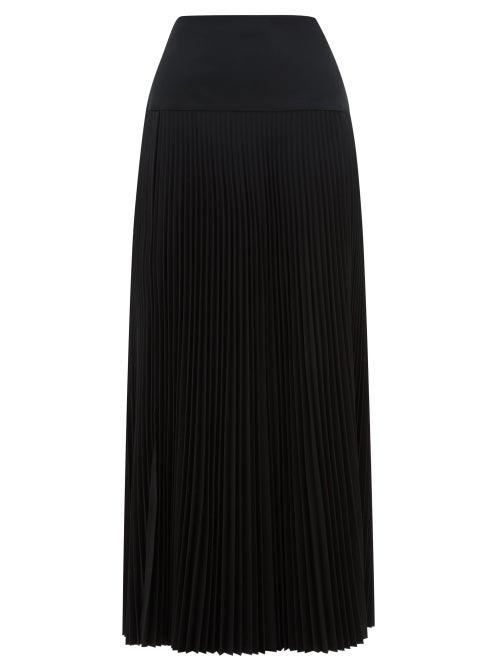 Matchesfashion.com Joseph - Bryanna Drop Waist Pleated Midi Skirt - Womens - Black