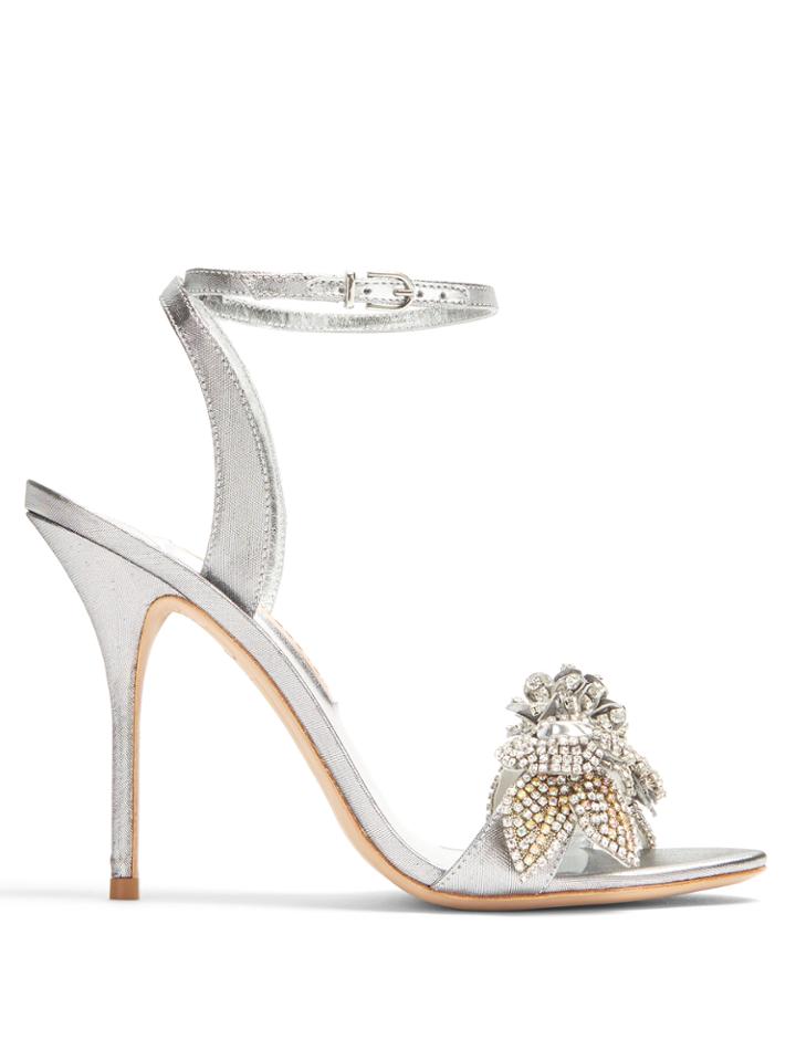 Sophia Webster Lilico Crystal-embellished Lam Sandals