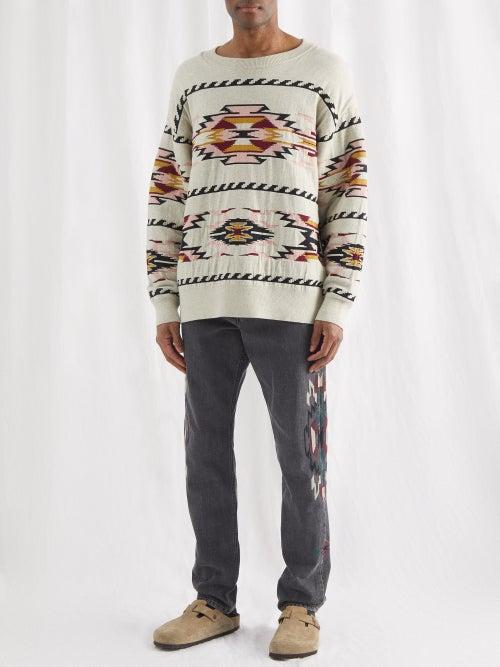 Isabel Marant - Jasper Embroidered Straight-leg Jeans - Mens - Black