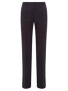 Matchesfashion.com Pallas X Claire Thomson-jonville - Fulham Wool Straight Leg Trousers - Womens - Navy