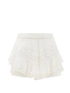 Matchesfashion.com Loveshackfancy - Briella Broderie-anglaise Cotton Mini Skirt - Womens - White
