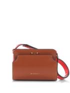 Matchesfashion.com Marni - Trunk Reverse Mini Leather Cross-body Bag - Womens - Tan Multi