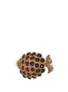 Oscar De La Renta Stone-embellished Fish Brooch