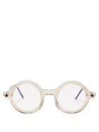 Kuboraum - P1 Round Acetate Glasses - Mens - Clear