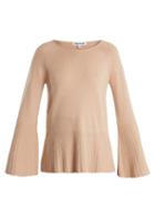 Matchesfashion.com Elizabeth And James - Clarette Wide Sleeve Knit Sweater - Womens - Nude