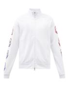 Moncler - Logo-print Cotton-jersey Track Jacket - Mens - White