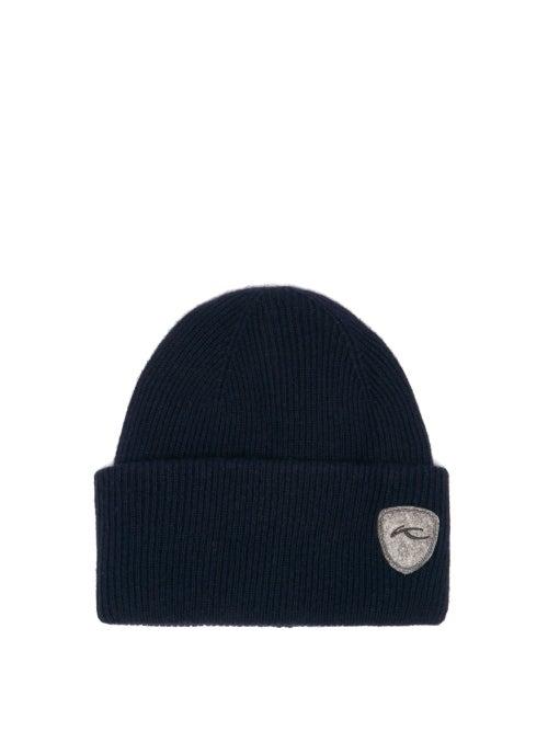 Matchesfashion.com Kjus - Truckstop Logo-patch Ribbed Wool-blend Beanie - Mens - Navy