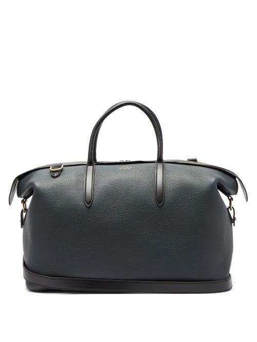 Matchesfashion.com Smythson - Zip Guard Leather Holdall - Mens - Blue