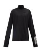 Raf Simons - Blair Nebraska-print Cotton Long-sleeved T-shirt - Mens - Black