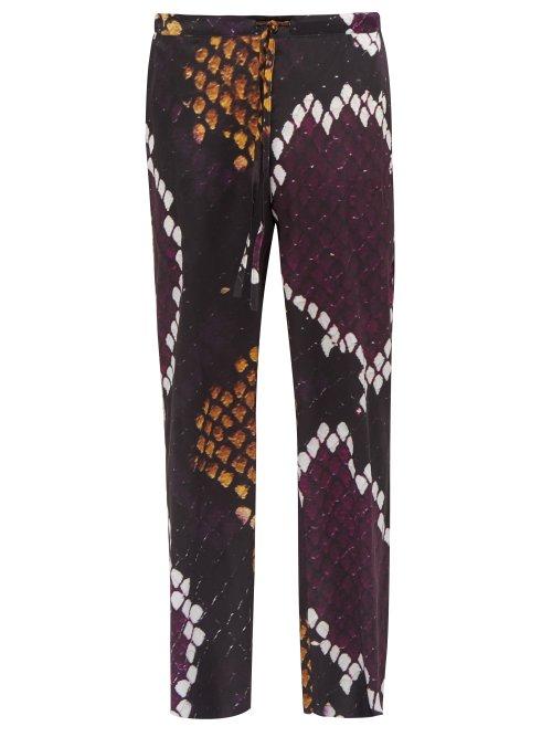 Matchesfashion.com Marques'almeida - Python Print Satin Trousers - Mens - Multi