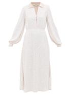 Matchesfashion.com Temperley London - Constellation Crystal Satin Shirt Dress - Womens - Light Pink