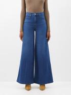 Nili Lotan - Josette Wide-leg Jeans - Womens - Dark Denim