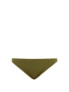 Matchesfashion.com Ganni - High Rise Ribbed Bikini Briefs - Womens - Khaki