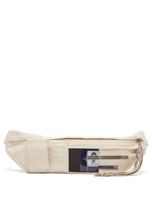 Matchesfashion.com Rick Owens Drkshdw - Aliens Patch Canvas Belt Bag - Mens - Beige