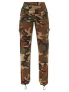 Dolce & Gabbana - Camouflage-print Denim Cargo Trousers - Womens - Camouflage