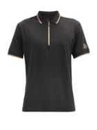 Matchesfashion.com Bogner - Cody Zipped Technical-jersey Polo Shirt - Mens - Black