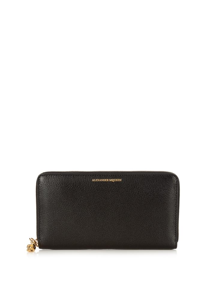 Alexander Mcqueen Zip-around Leather Wallet