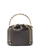 Ladies Bags Rosantica - Brick Jungla Small Leather Bag - Womens - Black