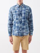 Polo Ralph Lauren - Patchwork Cotton-madras Long Sleeve Shirt - Mens - Blue Multi