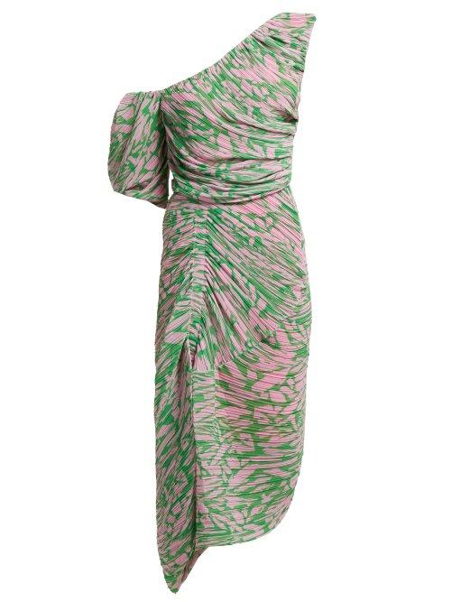 Matchesfashion.com Preen By Thornton Bregazzi - Jane Printed Georgette Dress - Womens - Pink Multi