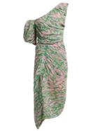 Matchesfashion.com Preen By Thornton Bregazzi - Jane Printed Georgette Dress - Womens - Pink Multi