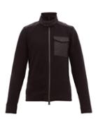 Matchesfashion.com Moncler Grenoble - High Neck Zip Fleece Track Top - Mens - Black