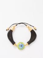 Tohum - Evil Eye 24kt Gold-plated Bracelet - Womens - Multi