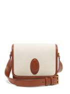 Saint Laurent - Le 61 Canvas-panel Leather Cross-body Bag - Womens - Tan White