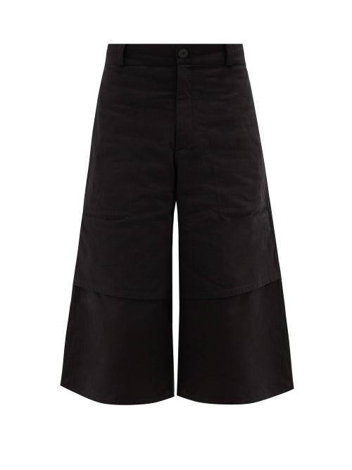 Matchesfashion.com Toogood - The Machinist Cropped Denim Wide-leg Trousers - Mens - Black