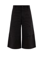 Matchesfashion.com Toogood - The Machinist Cropped Denim Wide-leg Trousers - Mens - Black