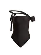 Matchesfashion.com Jade Swim - Wrapped One Shoulder Swimsuit - Womens - Black