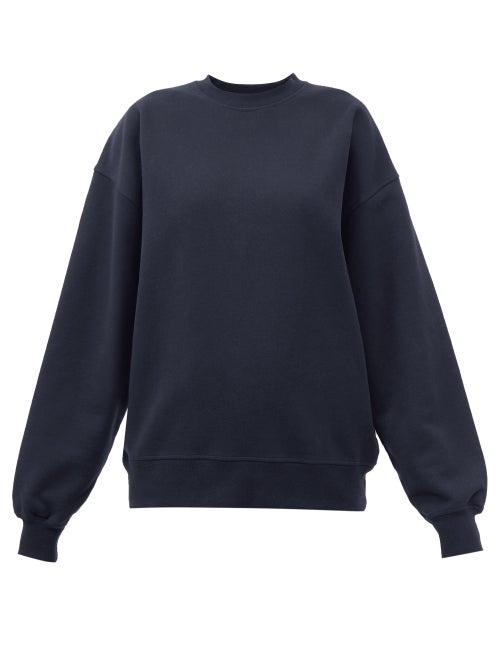Raey - Recycled Cotton Blend-jersey Sweatshirt - Womens - Navy